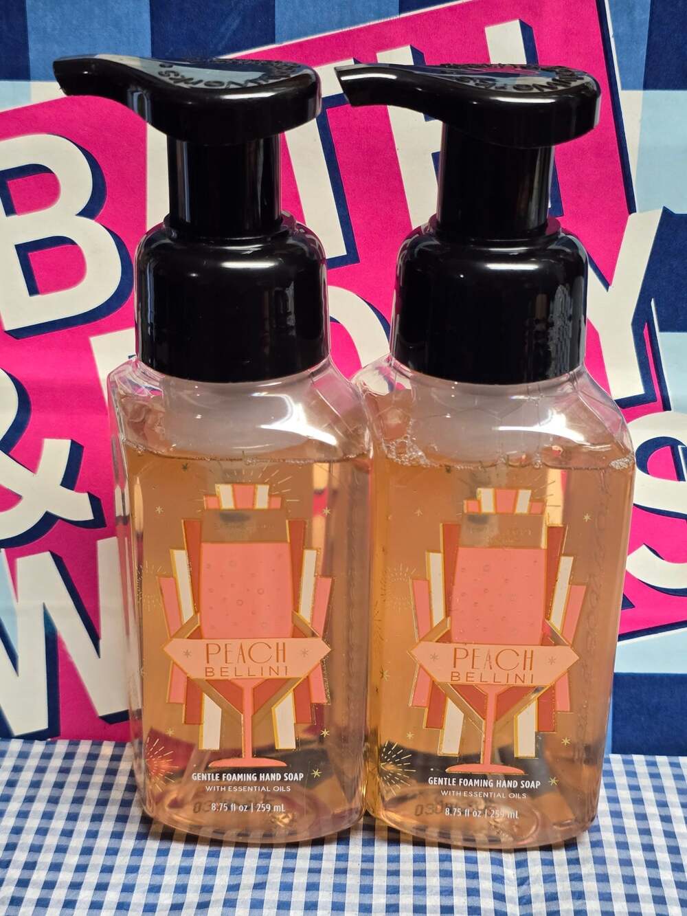 BBW Peach Bellini Gentle Foaming Hand Soap 2 Pack